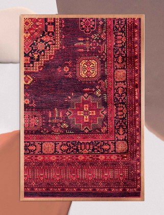 فرش ماشینی گبه بلوچ لاکی 700 شانه کد 811