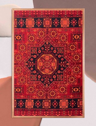 فرش ماشینی گبه بلوچ لاکی 700 شانه کد 825