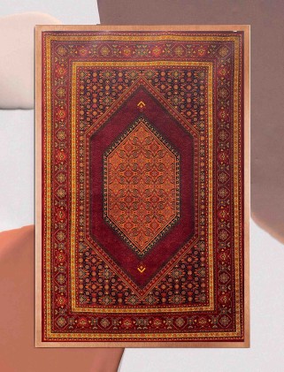 فرش ماشینی گبه بلوچ زرشکی 700شانه کد 724