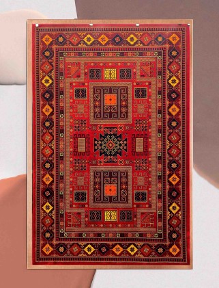 فرش ماشینی گبه بلوچ لاکی 700 شانه کد 2826