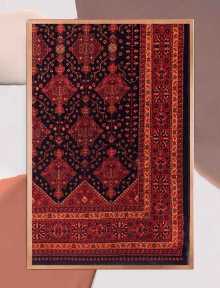 فرش ماشینی گبه بلوچ لاکی 700 شانه کد 809