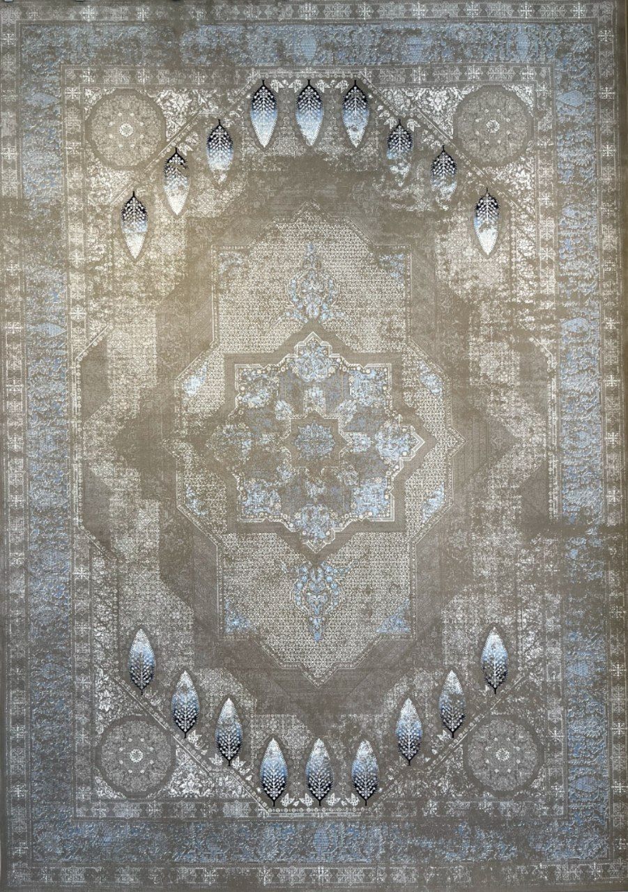 فرش ماشینی هورتاش آبی 1200 شانه