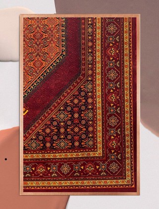 فرش ماشینی گبه بلوچ زرشکی 700شانه کد 724
