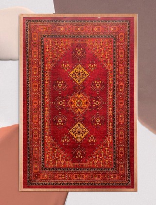 فرش ماشینی گبه بلوچ لاکی 700 شانه کد 2822