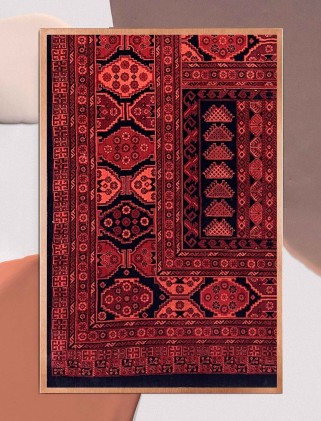 فرش ماشینی گبه بلوچ لاکی 700 شانه کد 806