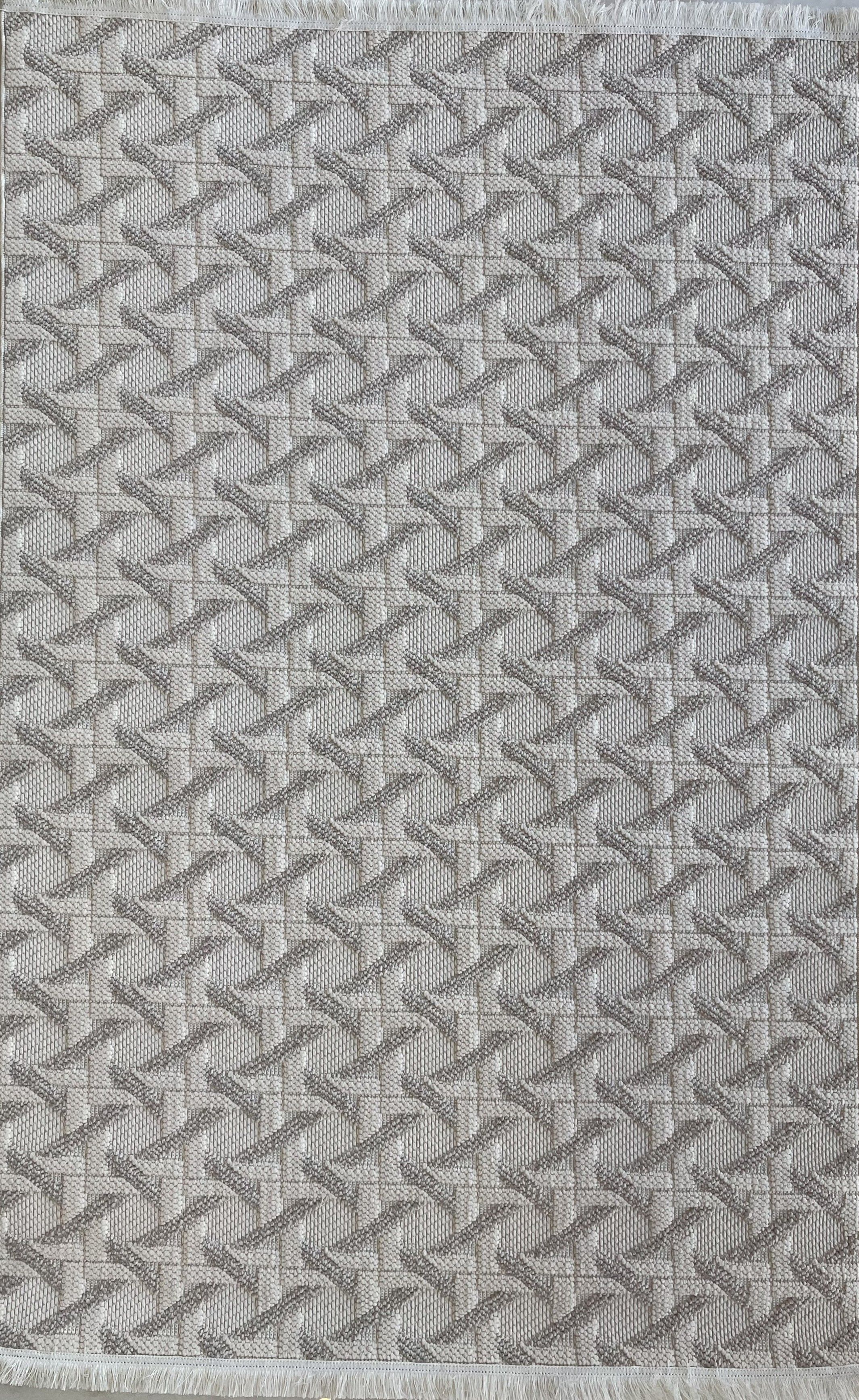 فرش ماشینی پینترست کرم کد 119