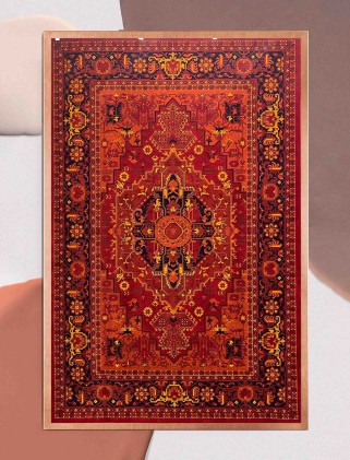 فرش ماشینی گبه بلوچ لاکی 700شانه کد2830