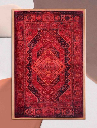 فرش ماشینی گبه بلوچ لاکی 700 شانه کد 828