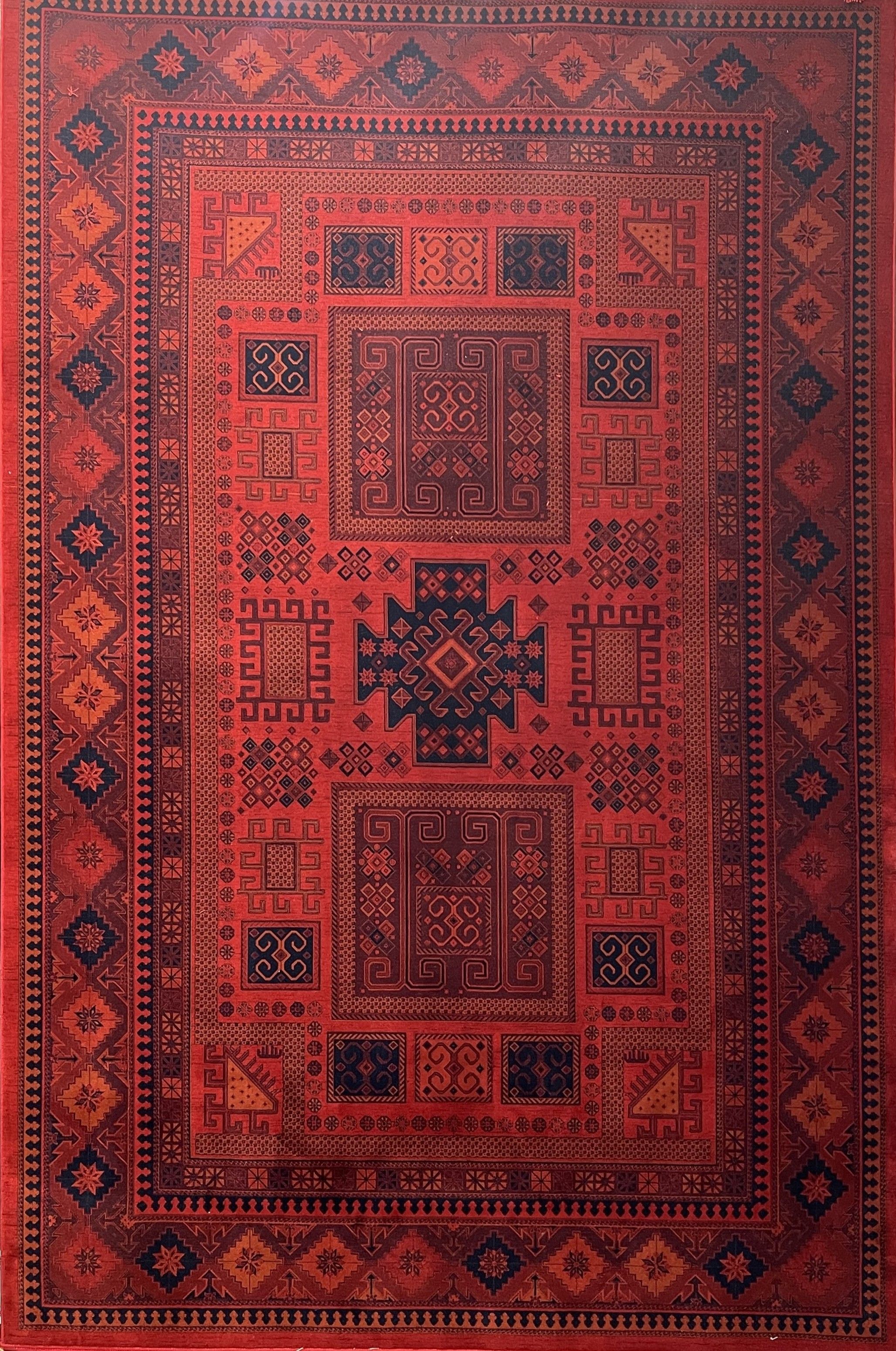 فرش ماشینی گبه بلوچ لاکی 700 شانه کد 2826