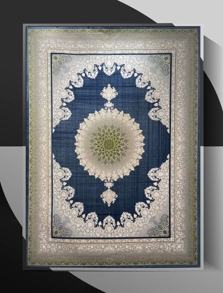 فرش ماشینی نگار 3 دلفینی کاربنی 1200شانه