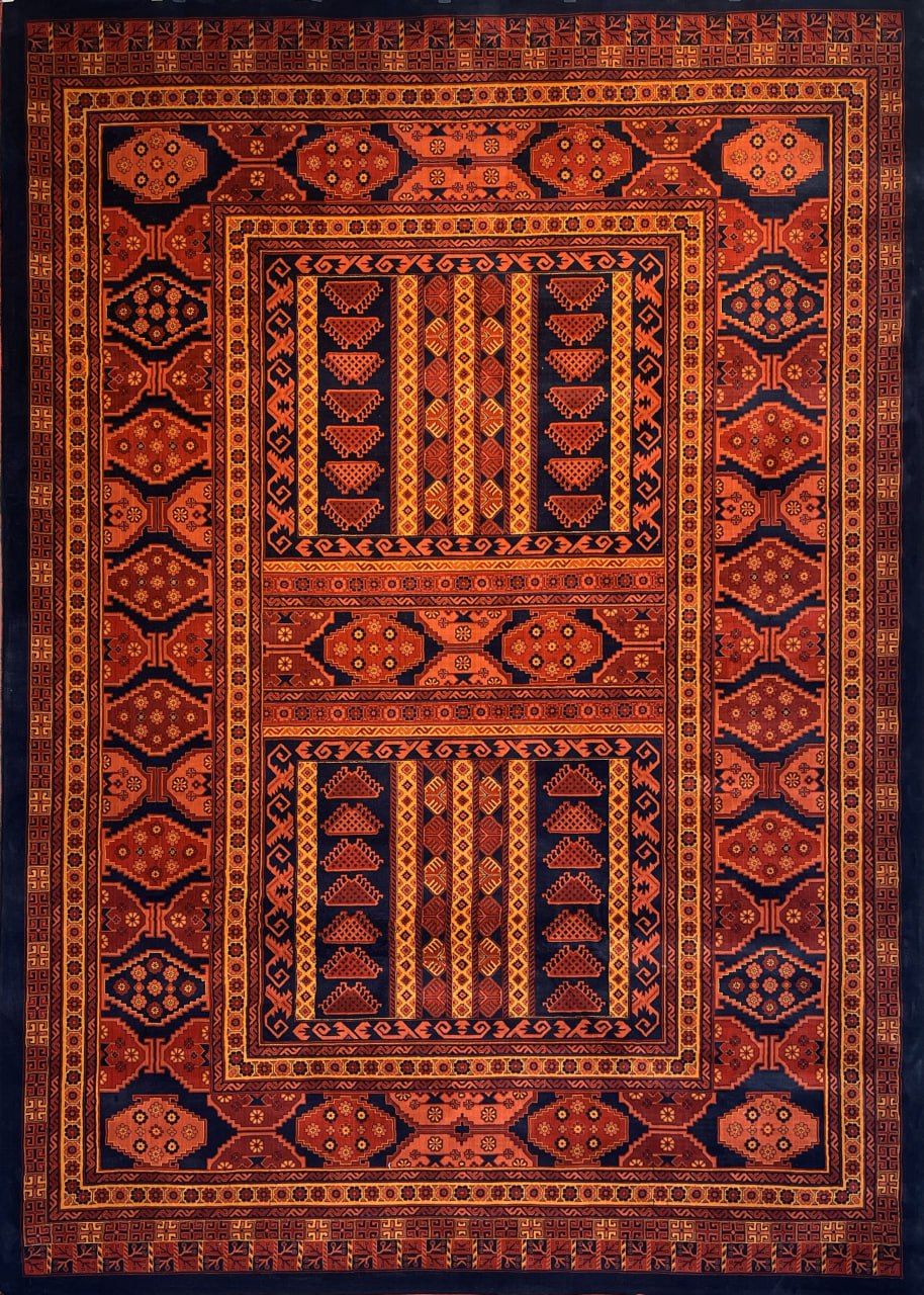 فرش ماشینی گبه بلوچ لاکی 700شانه کد 807