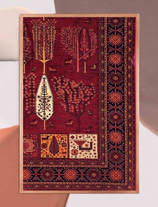 فرش ماشینی گبه بلوچ لاکی 700 شانه کد 810