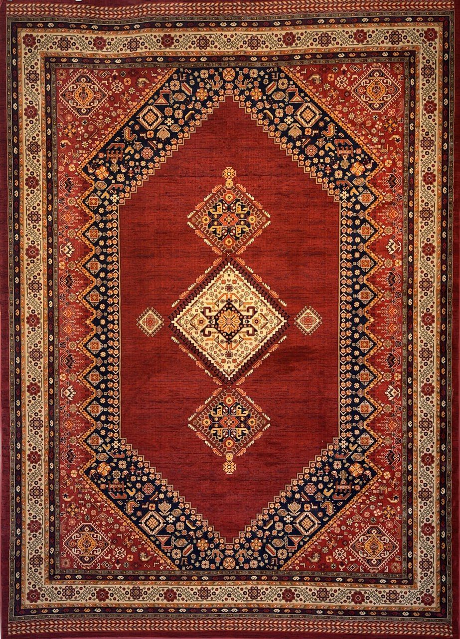 فرش ماشینی گبه بلوچ لاکی 700 شانه کد 803