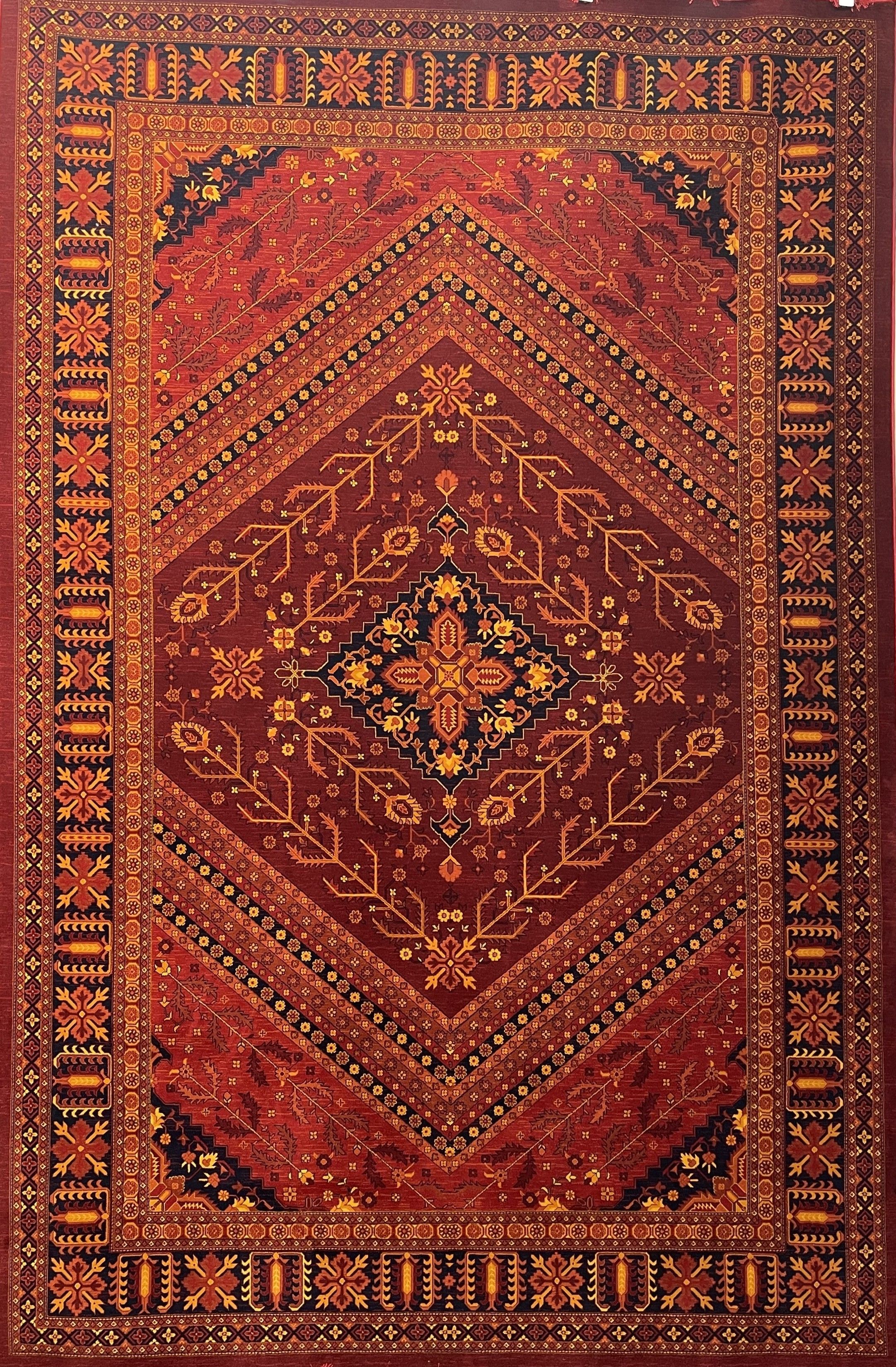 فرش ماشینی گبه بلوچ لاکی 700 شانه کد 2829