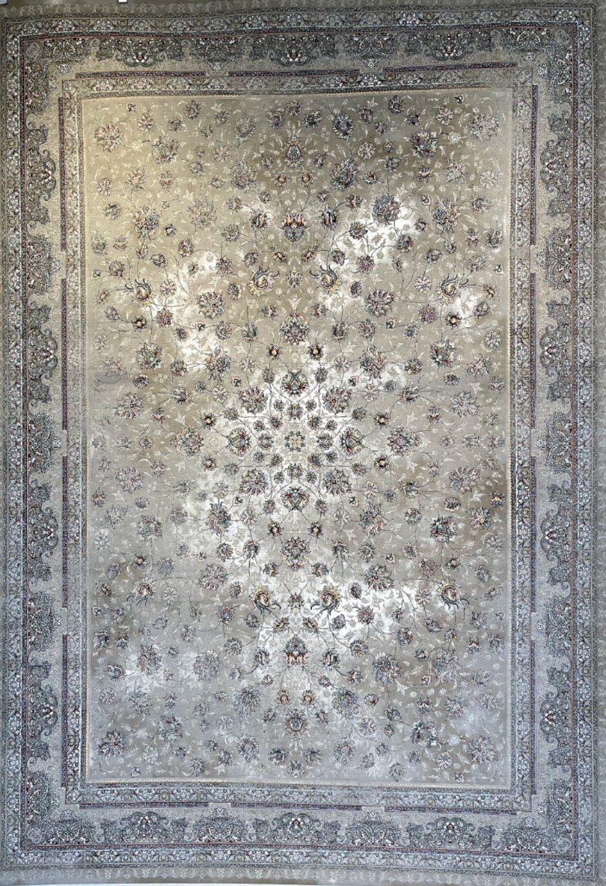 فرش ماشینی هیبا وینتیج سیلور 1200 شانه