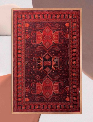 فرش ماشینی گبه بلوچ لاکی 700شانه کد 805