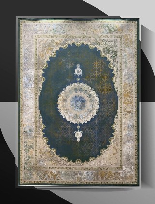 فرش ماشینی پروا 5 سبز 1200شانه