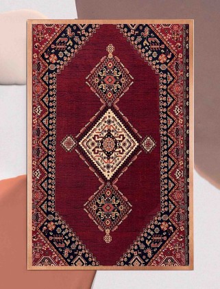 فرش ماشینی گبه بلوچ لاکی 700 شانه کد 803