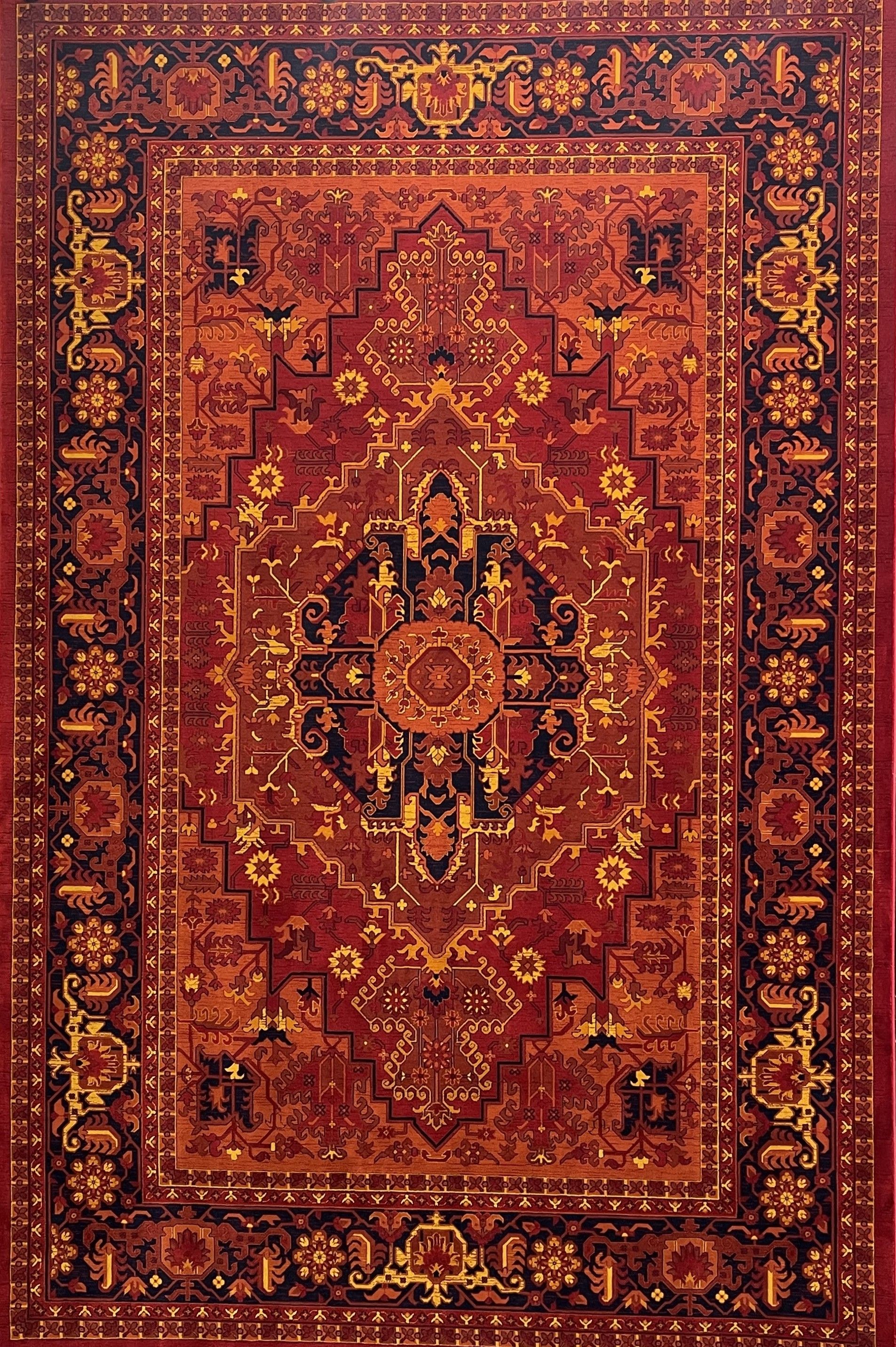 فرش ماشینی گبه بلوچ لاکی 700 شانه کد 2830